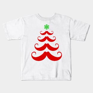 Merry Mustache Kids T-Shirt